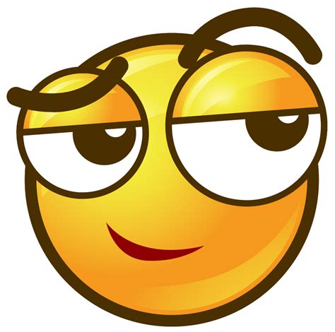 Emoji circle face smirk 1192197 PNG