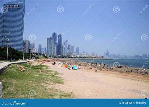 Qingdao China Beach editorial photo. Image of outside - 78485026