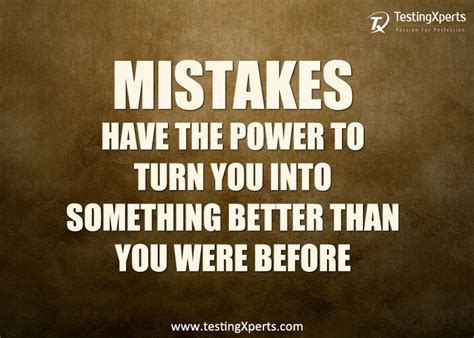 #Quote: Learn from your Mistakes! Mistakes have the power to turn you ...