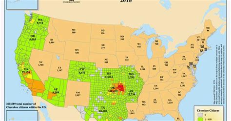 Map shows CN citizen population for each state | News | cherokeephoenix.org