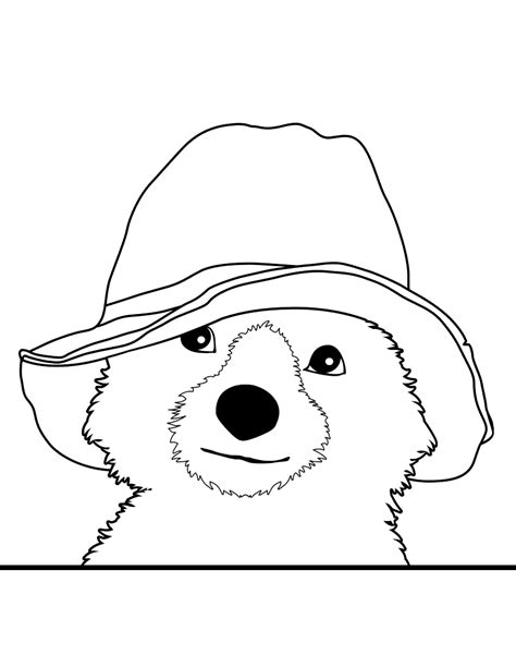 Coloring page - Paddington Bear