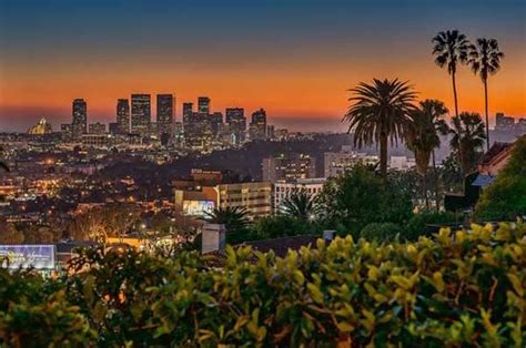 Los Angeles sunset views from Hollywood Hills - #HollywoodHills # ...