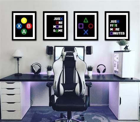 Gaming Wall Art Set of 4 Gaming Prints Set Video Game Print - Etsy ...