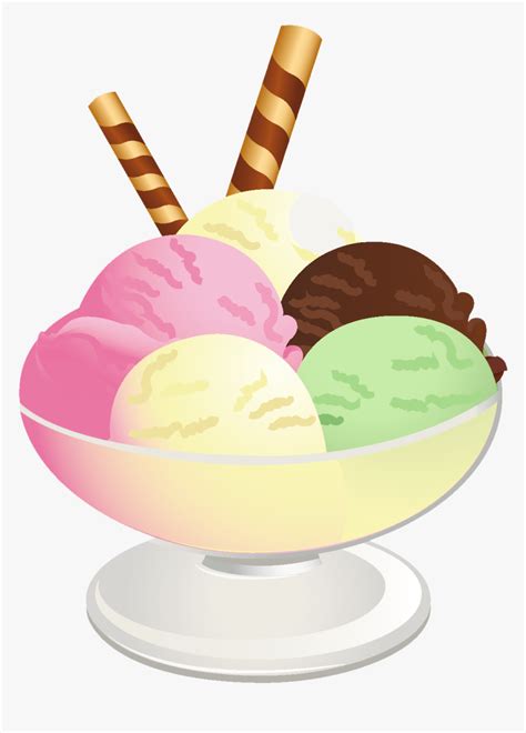 Ice Cream Sundae Clipart Cliparts - Transparent Background Ice Cream ...