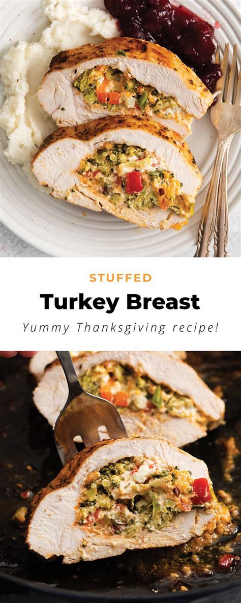 Stuffed Turkey Breast - The Cheese Knees