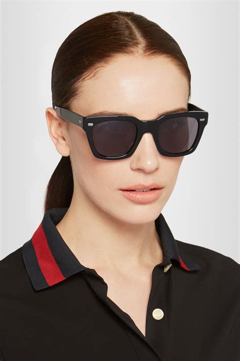 Gucci Square-frame Acetate Sunglasses in Black - Lyst