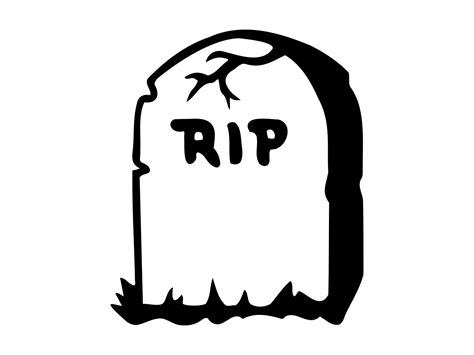 Tombstone Clipart Black And White