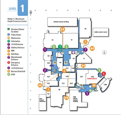 Princess Alexandra Hospital Zone Map