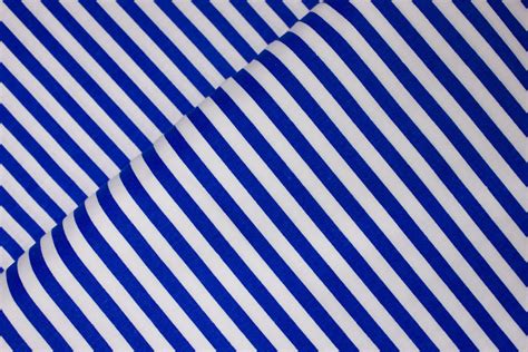 Royal Blue and White Stripes