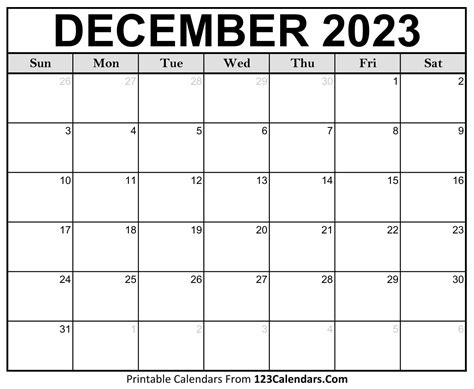 December 2023 Calendar Layout - Get Calendar 2023 Update