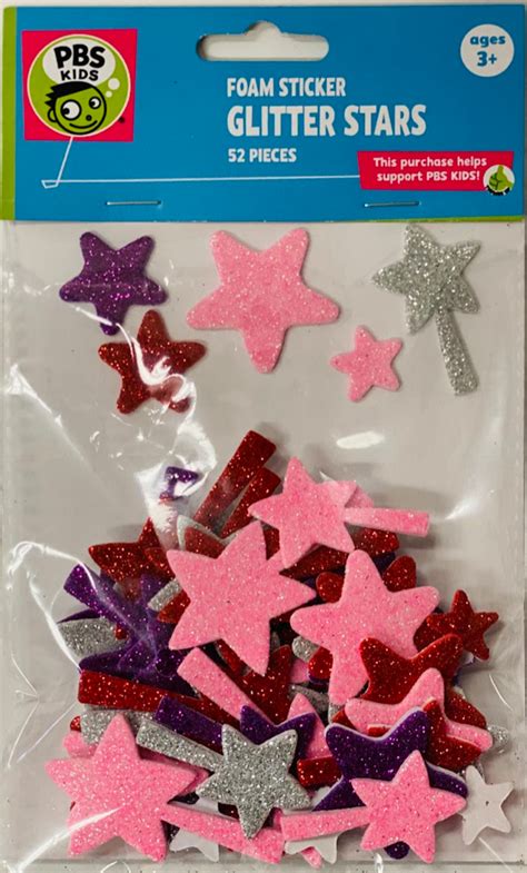 Foam Stickers Glitter Stars 52 Pcs – Craft For Kids