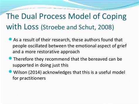 Dual Process Model Of Grief Stroebe And Schut - slidesharetrick