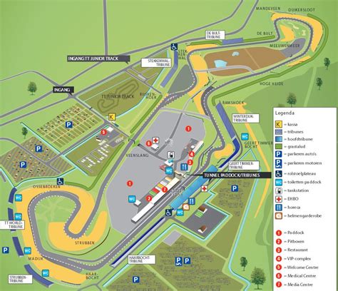 Circuit Zandvoort Plattegrond