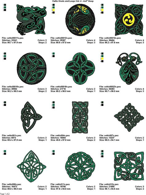 CELTIC EMBROIDERY PATTERNS - FREE PATTERNS