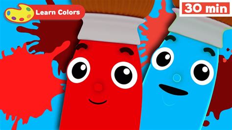 Learn Colors for Babies w Petey the Paintbrush | First words for kids ...