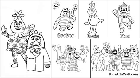 Yo Gabba Gabba Coloring Pages For Kids – Free Printables - Kids Art & Craft