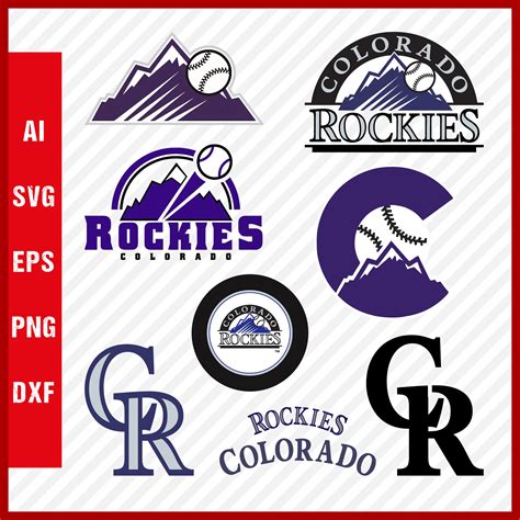 Colorado Rockies Logo, Rockies Svg Cut Files, Layered Svg | Inspire Uplift