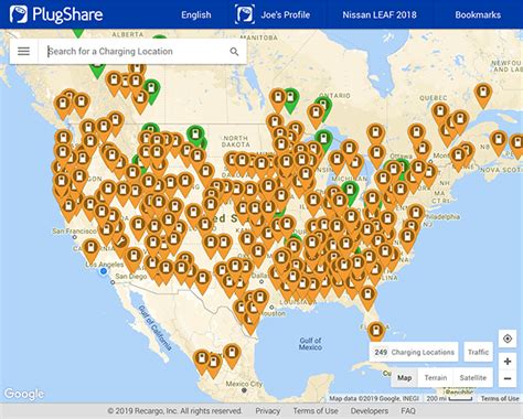 Electric Car Charging Stations Map Florida - Map of world