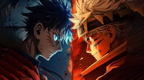 Luffy vs Naruto Fight Art Wallpaper, HD Artist 4K Wallpapers, Images ...