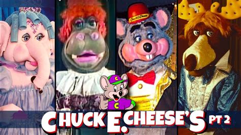 Extinct Chuck E Cheese Animatronic Characters Pt 2 - YouTube