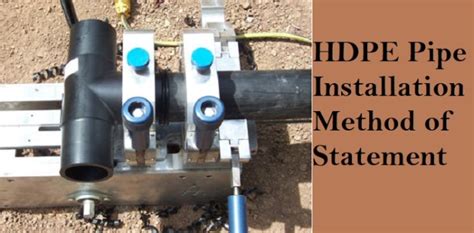 hdpe pipe installation method statement pdf - Best Editable ...