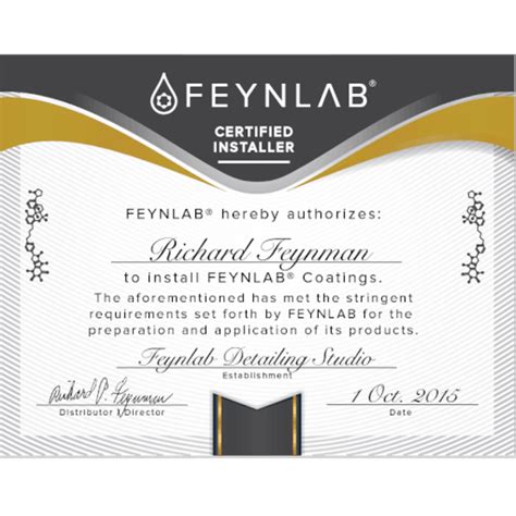 Feynlab Certified Installer Certificate | FEYNLAB