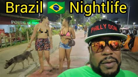 Nightlife Salvador Bahia Brazil Walking around Itapua 🇧🇷 - YouTube