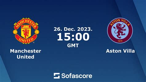 Manchester United vs Aston Villa live score, H2H and lineups | Sofascore