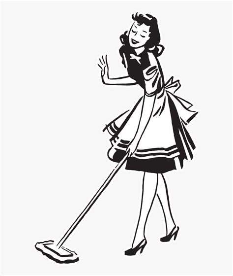 Clipart Cleaning Lady Black Cleaning Lady Clipart