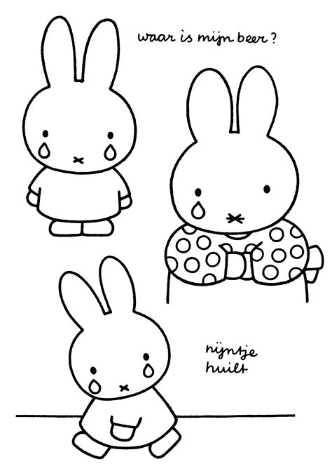 Kleurplaat Nijntje Kerst Miffy Coloring Page Tv Series Coloring Page ...