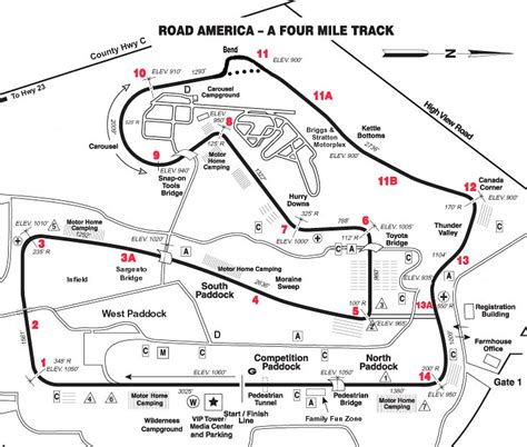 Road America Track Map | Road America is a long track at 4.0… | Flickr