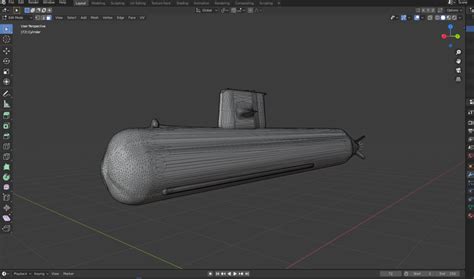 Gotland Class Submarine Low-Poly | CGTrader