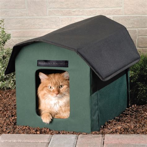 The Only Outdoor Heated Cat Shelter - Hammacher Schlemmer