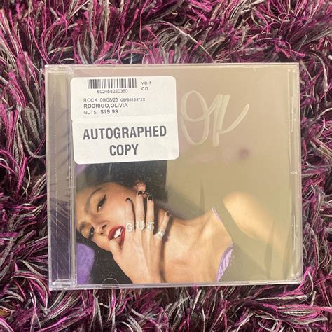 Olivia Rodrigo Signed Guts CD *new* #oliviarodrigo... - Depop