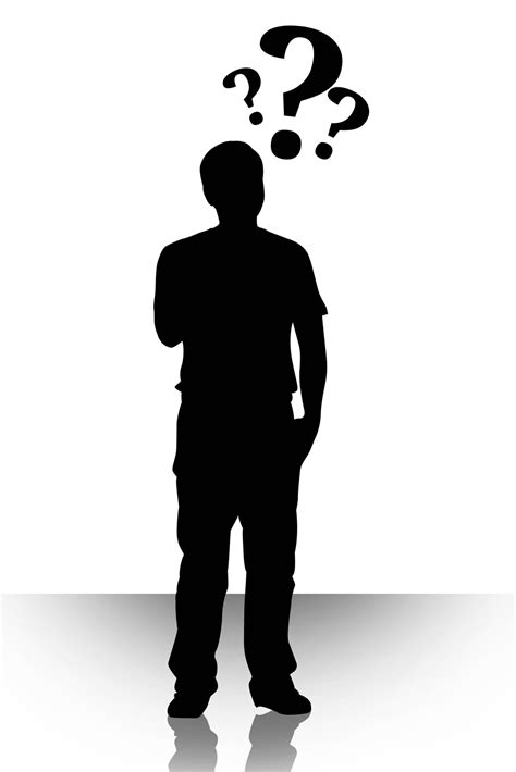 Free Man Thinking Silhouette, Download Free Man Thinking Silhouette png ...