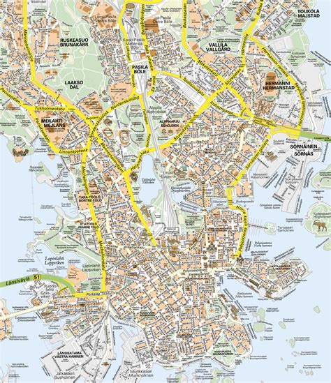 Helsinki Tourist Map - Helsinki Finland • mappery