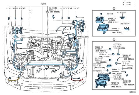 Toyota Tundra Wire, engine room main. Wiring. Wiring - 821110C700 ...