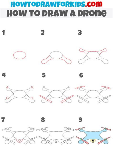 How to Draw a Drone - Easy Drawing Tutorial For Kids