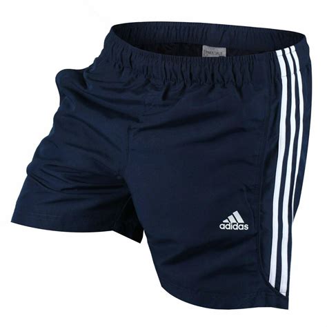 Adidas Essentials Mens 3 Stripe Chelsea Shorts Sports Gym Climalite ...