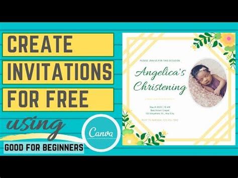 #invitationdesign #canva | Create invitations, Canva tutorial, Invitations