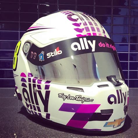 Jimmie' rAlly helmet to match his rAlly car : r/NASCAR