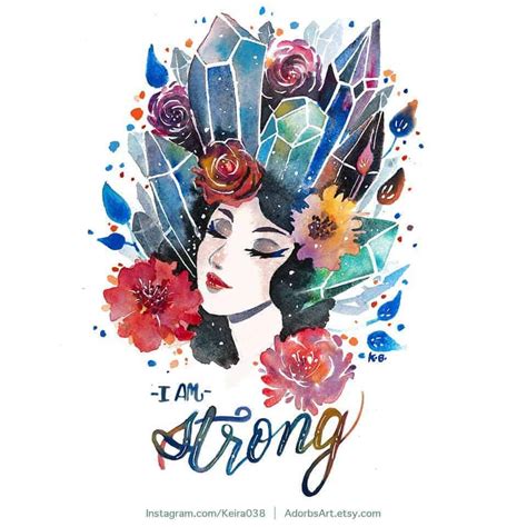 I Am Strong | Girl power art, Wall art quotes, Art