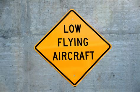 Low Flying Aircraft Sign Free Stock Photo - Public Domain Pictures