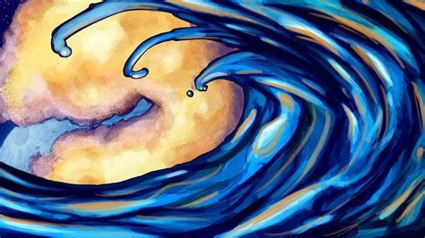 Images For > Blue Ocean Waves Drawing | art waves | Pinterest | Wave ...