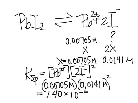 Ksp of lead II iodide | Science, Chemistry, Balancing Equations ...