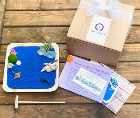 Beach Zen Garden Kit Mini Ocean Zen Garden DIY Miniature - Etsy