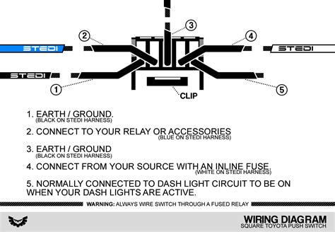 Toyota / Ford / Fascia Push Switch Wiring Diagram – STEDI