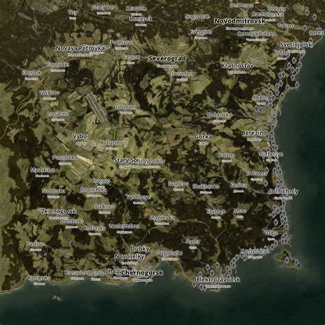 DayZ 0.61: New Players Spawn Map (Updated: Dec. 14th 2016) - Dayz TV