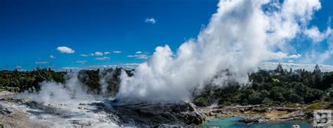 Pohutu Geyser Te Puia NZ Geyser, Niagara Falls, Landscape, Natural ...