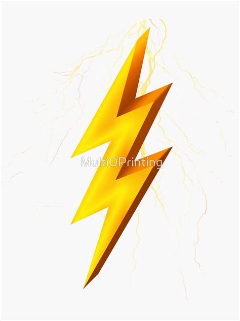 "Zeus lightning, Lightning Bolt,Thunder lightning design." Sticker for ...